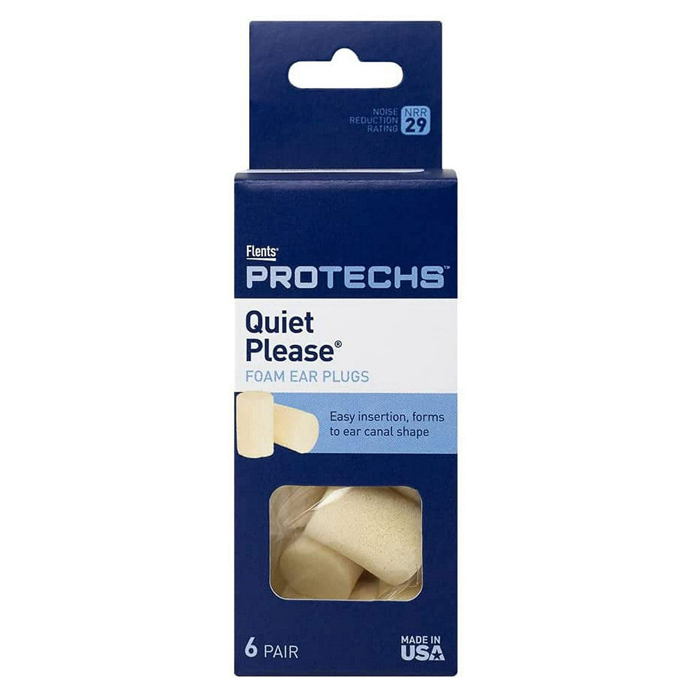 Flents Quiet Please Foam Ear Plugs, 6 Pair